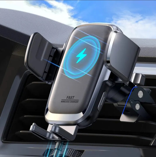 Wireless charger and phone stand for car rides